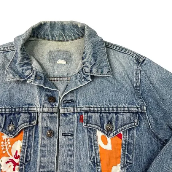 Levis Vintage 1970s Denim Trucker Jacket Type 3 III Reworked Adult XS - Picture 3 of 9